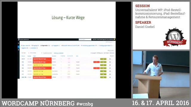 Daniel Goebel: Universaltalent WordPress – iPod-Bestellkommissionierung, iPad-Bestellaufnahme u... смотреть онлайн