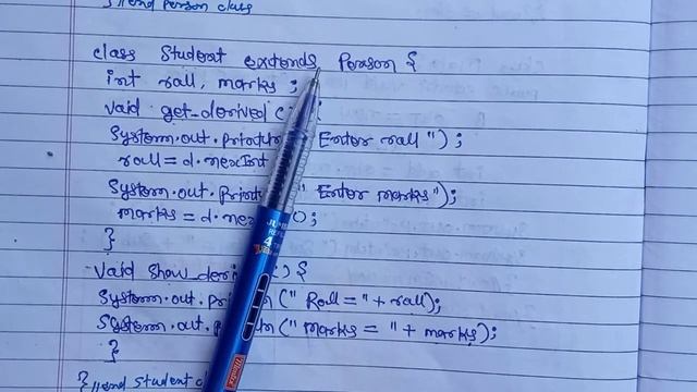 Single inheritance in java Example-3 | java single inheritance | user input |AndroJava смотреть онлайн