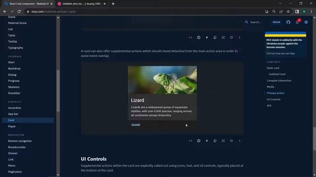 Material UI Cards Component | Material UI 5 Tutorial | Material UI Cards | Modern UI UX Cards | #12 смотреть онлайн
