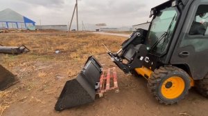 Отгрузка JCB 155 в очередное хозяйство-Обзор Мини погрузчика JCB 155