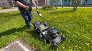 Всё что нужно и СРАЗУ! Профессиональная газонокосилка Caiman Ferro47CV#огород #Газонокосилка #garde