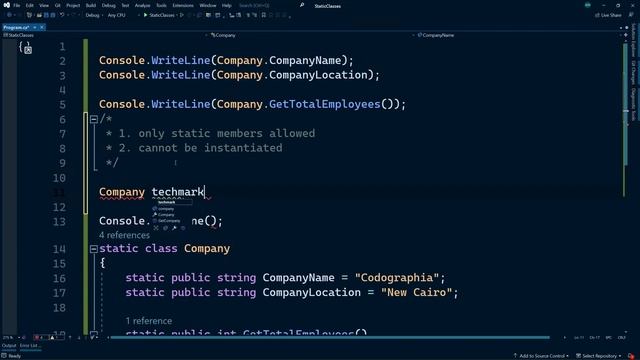 20. Static Classes in C# | شرح سي شارب смотреть онлайн