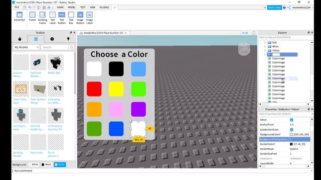 How to make a Color Choosing System In Roblox Studio ! смотреть онлайн