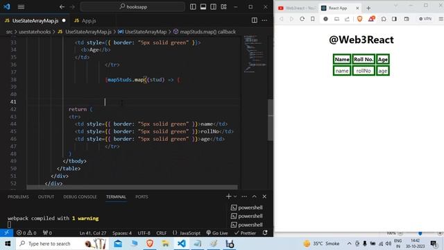 Map Filter with UseState and Array object in react Js | Arrayobject data in Table And UL LI смотреть онлайн