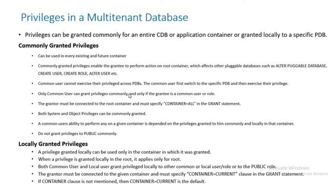 Part 09 - Roles & Privileges (Complete Course on Oracle 19c Multitenant Architecture) смотреть онлайн
