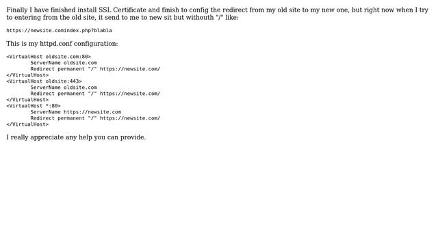 DevOps & SysAdmins: "com/index.php" without slash in apache смотреть онлайн