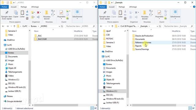 8 - Les bases de AutoCad Civil 3D 2018 - Raccourcis aux Données Partie 1 смотреть онлайн