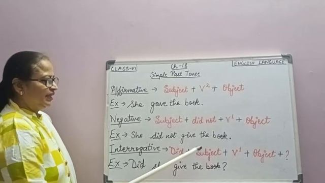 Class VI English Language Simple Past Tense Part 03 смотреть онлайн