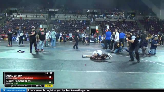12U 67 Marcus Gonzales Pomona Elite Vs Cody White Pueblo County Wrestling Club смотреть онлайн