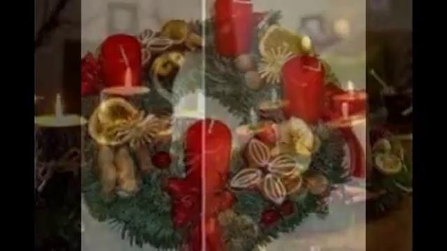 Новогодний венок со свечами! Рождественский венок! смотреть онлайн
