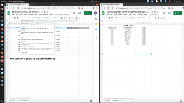 Google Sheets - Make Your Own Search Box смотреть онлайн