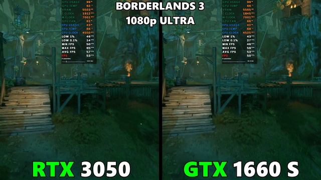 RTX 3050 VS GTX 1660 SUPER - TEST IN 11 GAMES