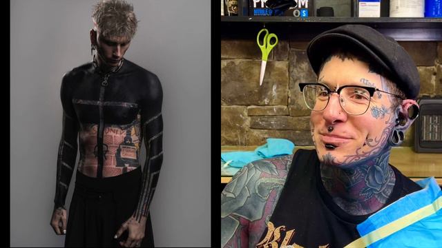 Remy Reacts to MGK Blackwork #tattoo #mgk #inked смотреть онлайн