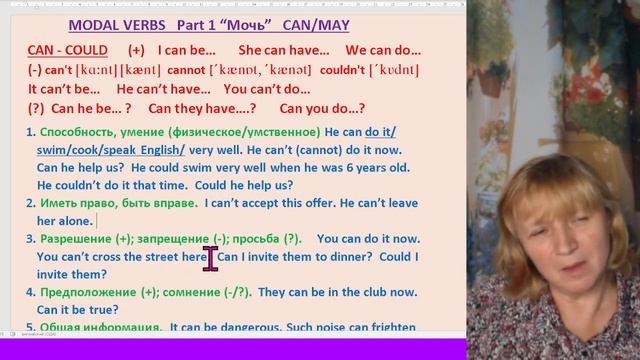 Грамматика Урок 26 Модальные глаголы CAN MAY смотреть онлайн