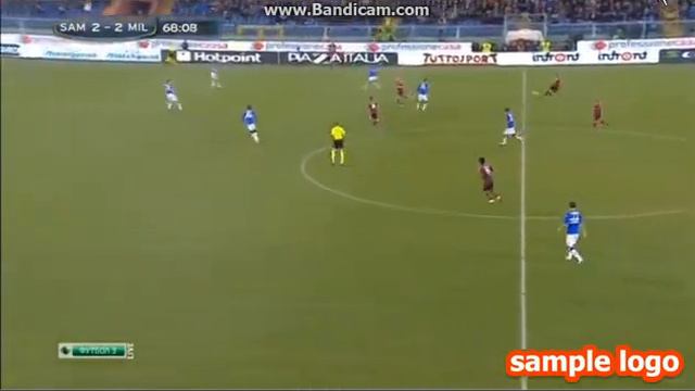 Сампдория - Милан Serie A 2-2 2014 смотреть онлайн