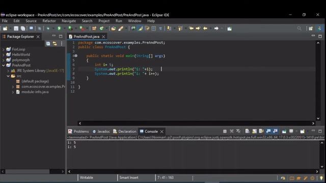 Java Basics: Pre and Post Increment смотреть онлайн