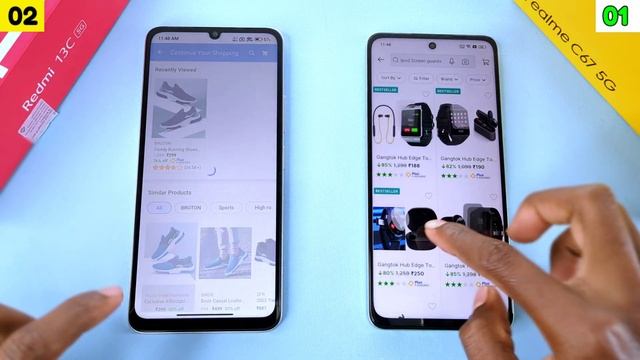 Realme C67 5G VS Redmi 13C 5G Speed Test || Mediatek Dimensity 6100+ Performance Speed Test ? || смотреть онлайн
