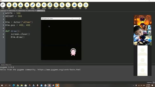 儿童编程Python， Pygame Zero编写游戏 - 第一课 смотреть онлайн