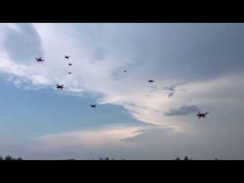 Геоскан Пионер. Групповой полет. Аэронет 2018 смотреть онлайн