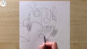 Как нарисовать ТРАНСФОРМЕР БАМБЛБИ поэтапно / How to draw transformers Bumblebee