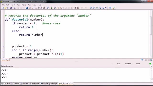01 Python programming 13 Recursive factorial function смотреть онлайн