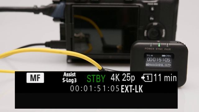 Real Timecode Input FX3 & FX30 - Sony VMC-BNCM1