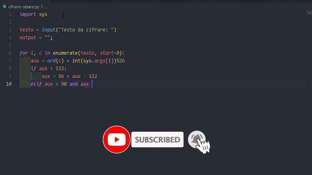 Python Tutorial Cifrario di Cesare смотреть онлайн