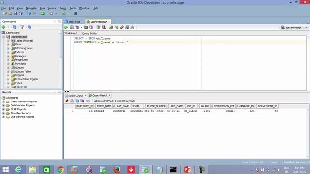 Administration de base de données Oracle - 18 - UPPER & LOWER смотреть онлайн