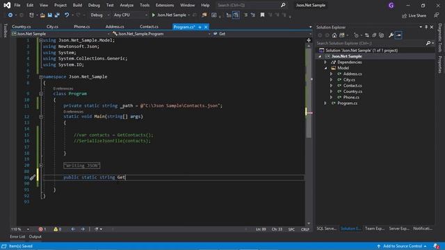 Como leer y escribir archivos JSON en C# con JSON.Net смотреть онлайн
