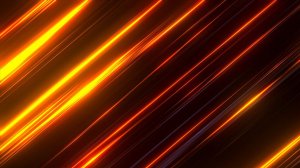 Анимированный темный абстрактный фон: Неоновые желтые полосы