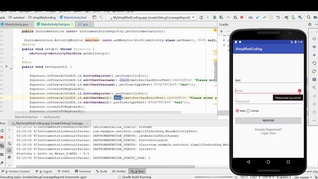 Android App - Unit Testing Espresso смотреть онлайн