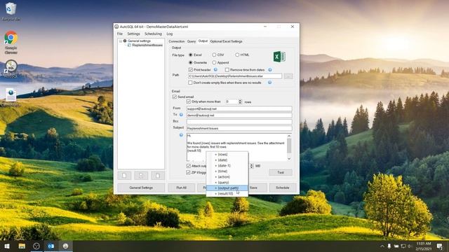 How to schedule a SQL query and send the result by mail смотреть онлайн