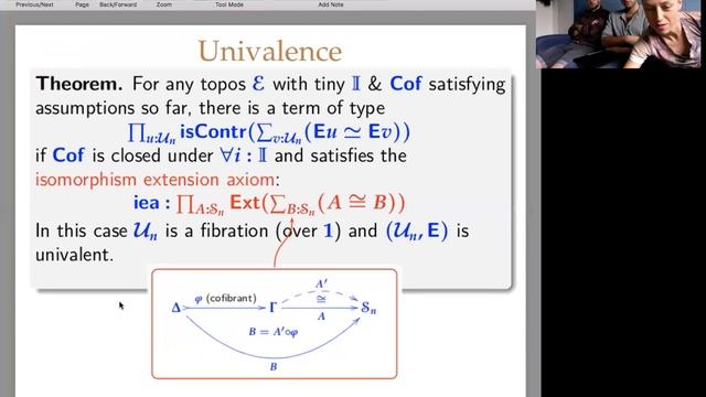 Andrew Pitts, Axiomatizing cubical sets models of univalent foundations смотреть онлайн