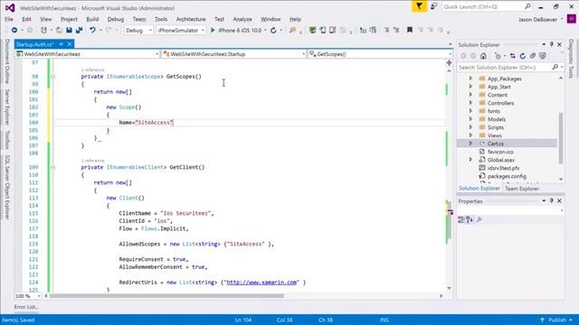 End to End Part 2: Custom OAuth2 Provider - Jason DeBoever - Xamarin University Lightning Lecture смотреть онлайн