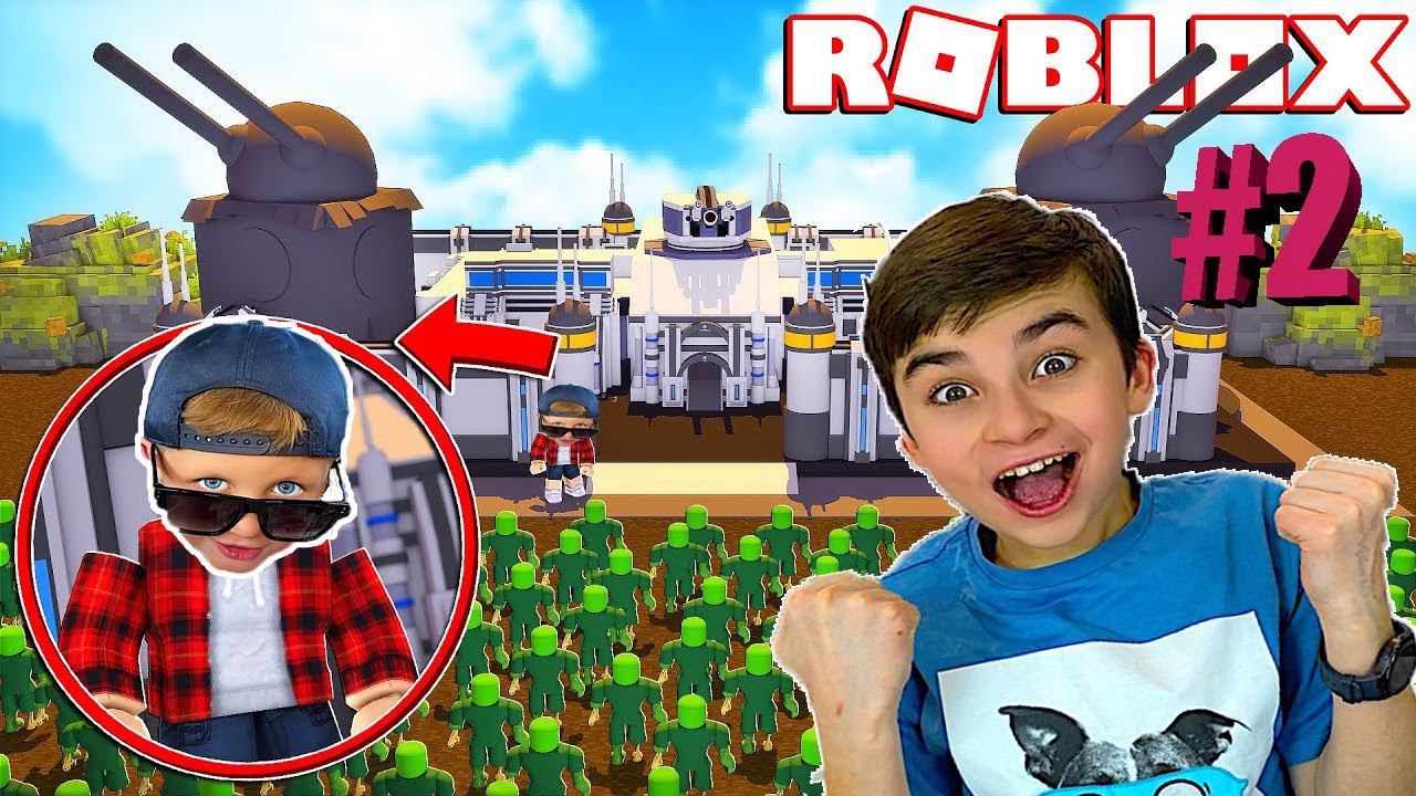 ОТБИВАЕМСЯ от МИЛЛИОНА ЗОМБИ #2 ROBLOX! с Crazy Богдаш! смотреть онлайн