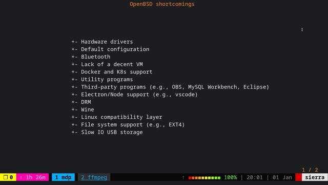 OpenBSD shortcomings смотреть онлайн