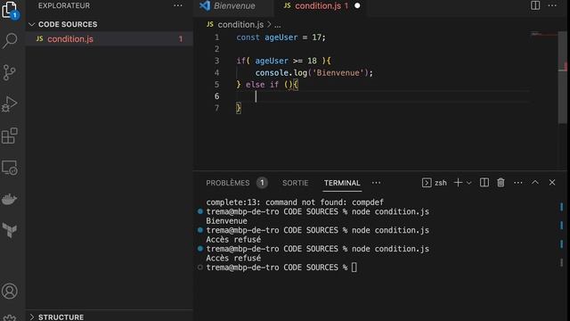 LES BASES DU JAVASCRIPT #9 : LES CONDITIONS смотреть онлайн