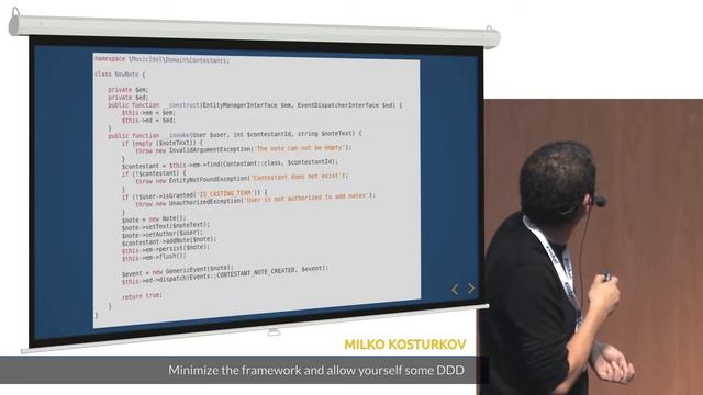 Milko Kosturkov: Minimize the framework and allow yourself some DDD - phpCE 2018 смотреть онлайн