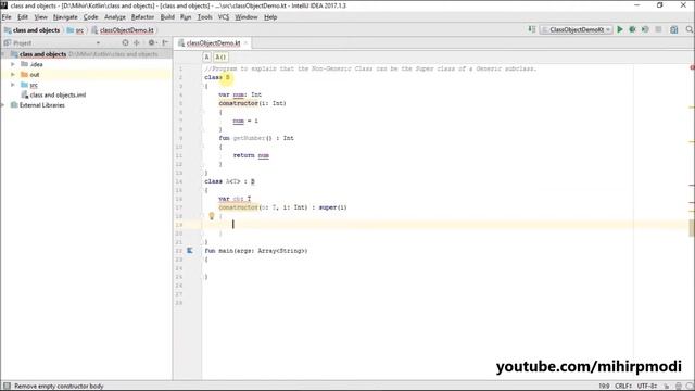 #306 Kotlin Tutorial | Generic subclass смотреть онлайн
