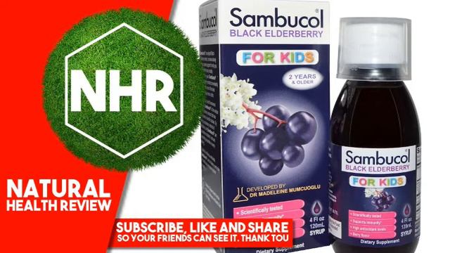 Sambucol, Black Elderberry, Immune System Support, For Kids, Syrup, 4 Fl Oz 120 Ml
