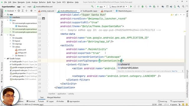 Android Endless Runner Game Development in Android Studio and Java | Super Santa Run | Intro video смотреть онлайн