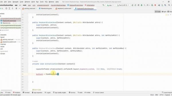 How to make your own custom keyboard (in-app keyboard) for your Android App?