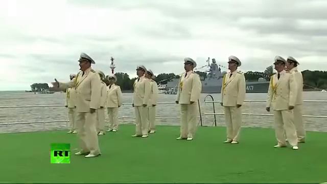 Блок выступления ансамбля песни и пляски БФ на День ВМФ 2015 в Балтийске смотреть онлайн