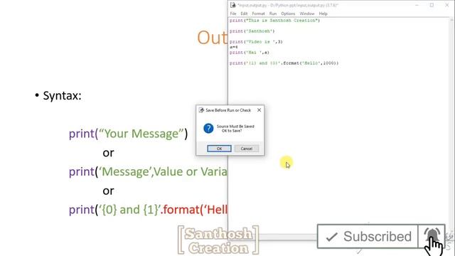 #03 | Input , output and Datatype check in Python смотреть онлайн