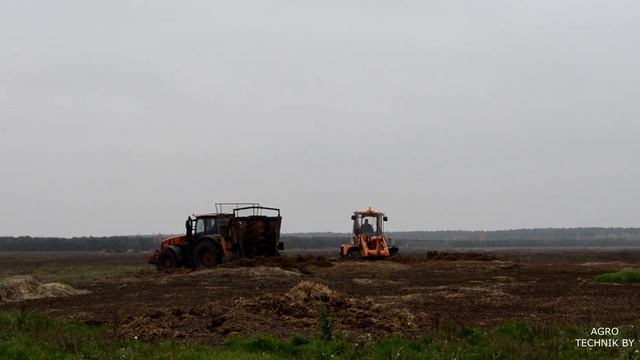 BELARUS 3522 ПМФ 20 Внесение органики. смотреть онлайн