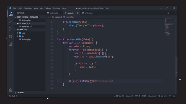 Создаем игру КРЕСТИКИ-НОЛИКИ на JavaScript смотреть онлайн