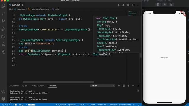 FLUTTER VS REACT NATIVE: Text Component [2022] (Beginner) смотреть онлайн