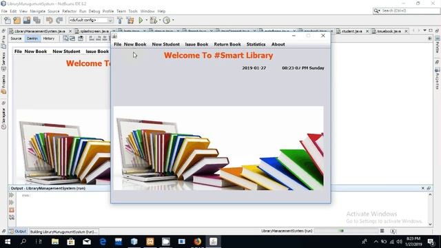 Library management system in java part 9 | Create issue book frame смотреть онлайн