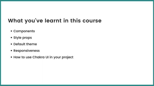 Build with Chakra UI - Lesson 20 смотреть онлайн