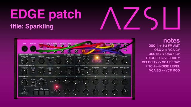 Behringer Edge - 12 COMPLEX PATCHES #edge #patches #behringer смотреть онлайн